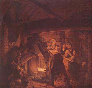 WRIGHT, Joseph The Forge (nn03) china oil painting image